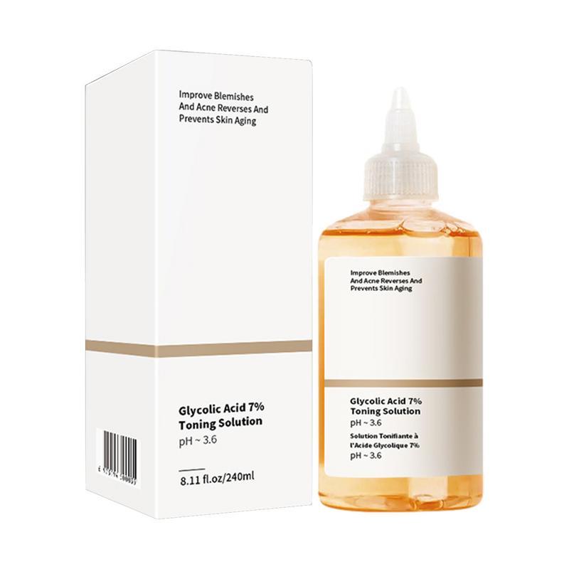Essence Serum Toner - 7% กรดไกลโคลิกสำหรับสิวกำจัดสิวทำให้ผิวปากลบสิวให้ความชุ่มชื้นผิวป้องกันริ้วรอยกรดผลไม้