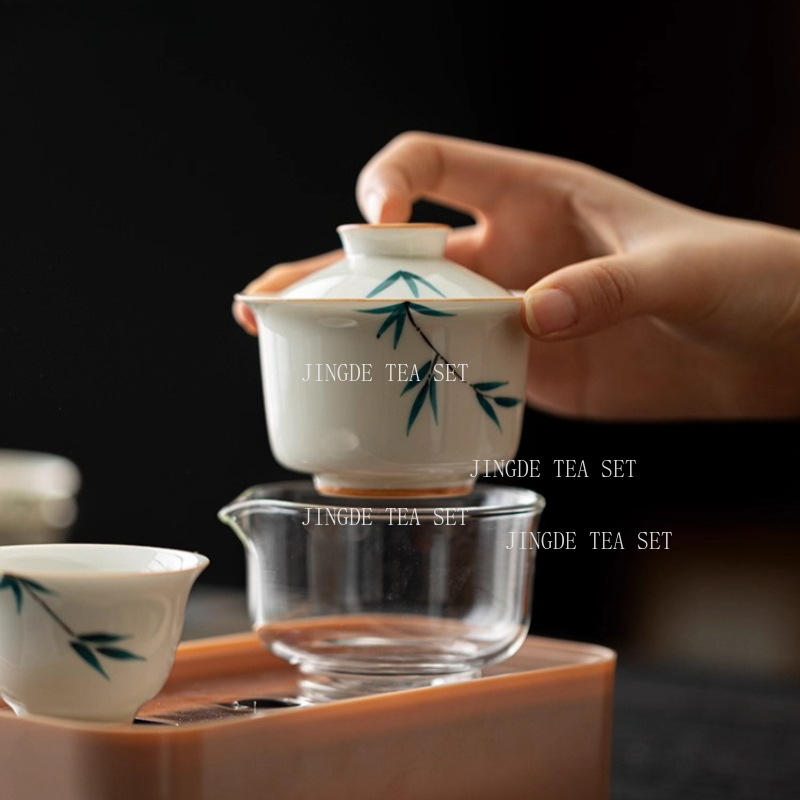 แบบพกพาเซรามิคหม้อชาและชุดถ้วย - Korean Tea Set บทวิจารณ์และราคา