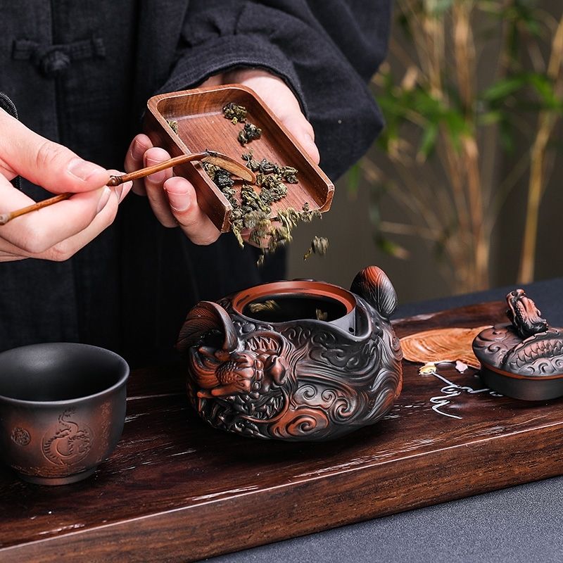 จีนเครื่องปั้นดินเผาสีม่วง han - Korean Tea Set บทวิจารณ์และราคา
